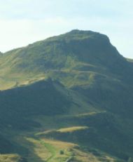 Arthur's Seat viewed from the apartment